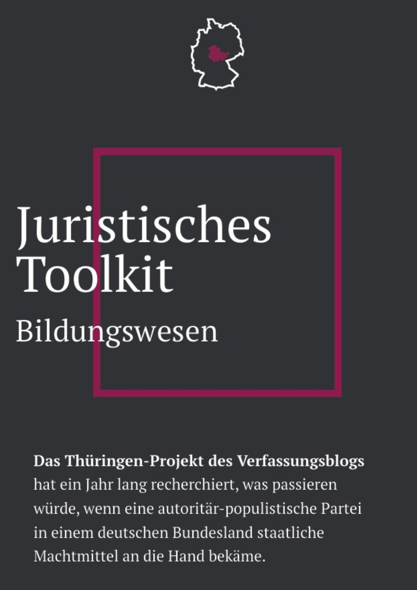 Cover des Juristischen Toolkits
