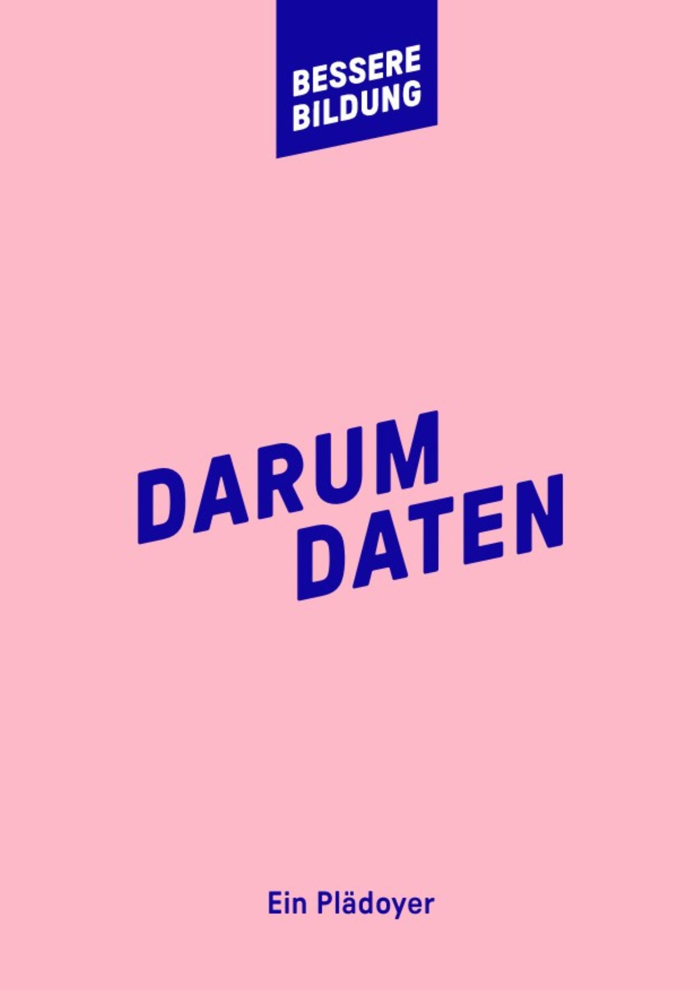 Cover des Positionspapiers "Darum Daten"