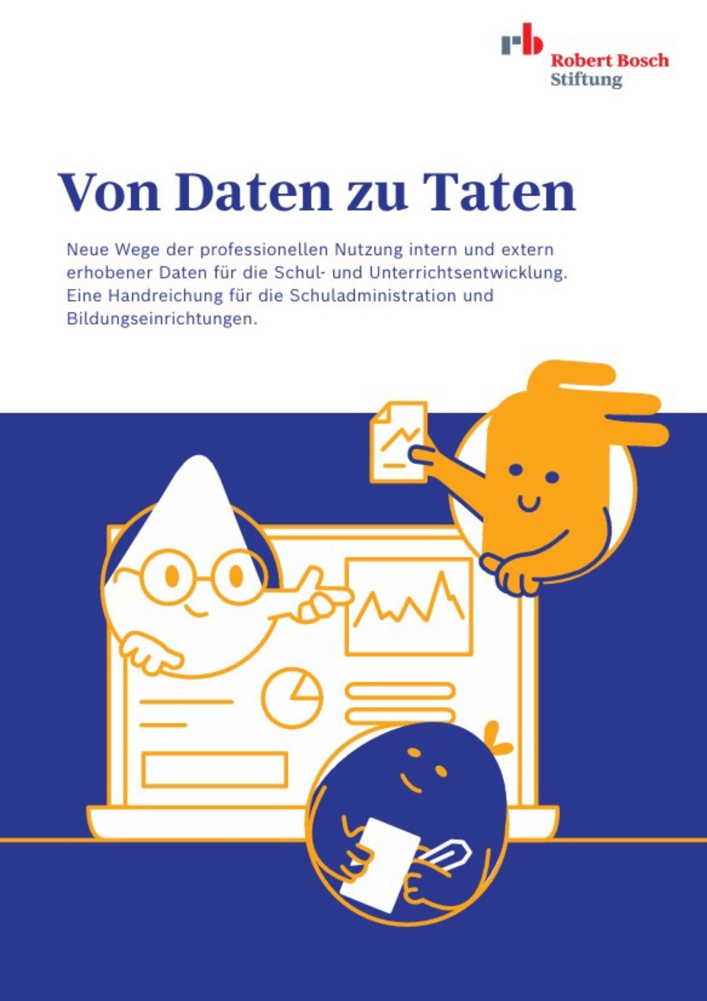 Cover der Publikation "Von Daten zu Taten" der Robert Bosch Stiftung