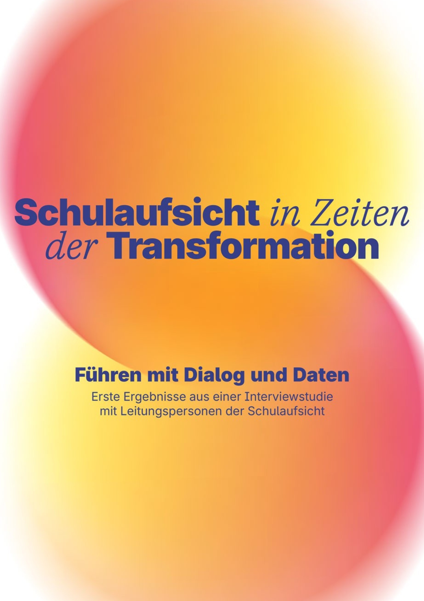 Coverbild der Vorstudie "Schulaufsicht in Zeiten der Transformation"